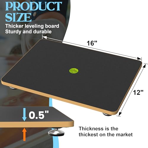 Image of Nelyrho Leveling Table for Epoxy Resin, 16''x 12'' Adjustable Precision Leveling Platform for Resinate, Epoxy Resin Accessories, Multipurpose Leveling Table (Grey)