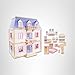 Melissa & Doug Wooden Multi-Level Dollhouse Wooden Multi-Story Pretend Play Dollhouse for Kids