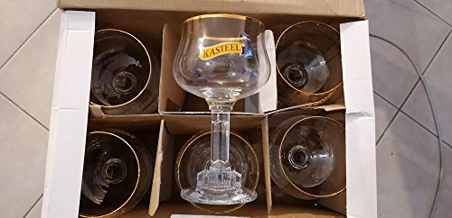 LOT DE 6 VERRES 33 CL BIERE KASTEEL - NEUF