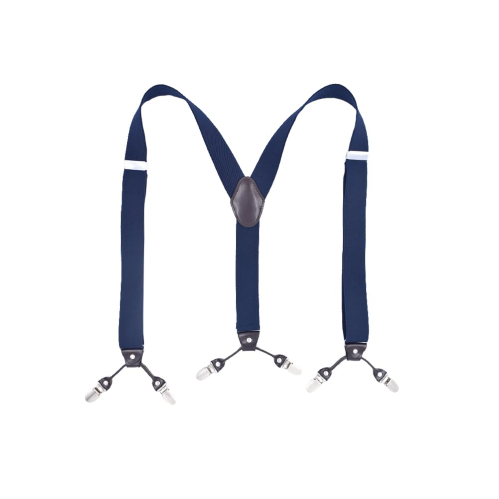 Tirantes para pantalones de poliéster resistente con 6 clips 2