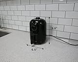 Elite Gourmet EAF-1121X Personal 1.1 Qt. Compact Space Saving Electric Hot Air Fryer Oil-Less Healthy Cooker, Timer & Temperature Controls, 1000W Black