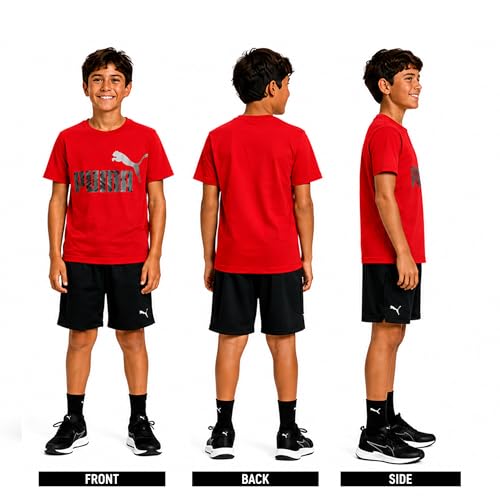 Image of PUMA Boys T-Shirts Athletic Crewneck Short Sleeve Tees (Sizes S-XL)