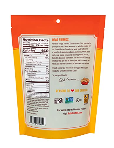 Image of Bob's Red Mill Peanut Butter Homestyle Granola, 11oz (6 Count)