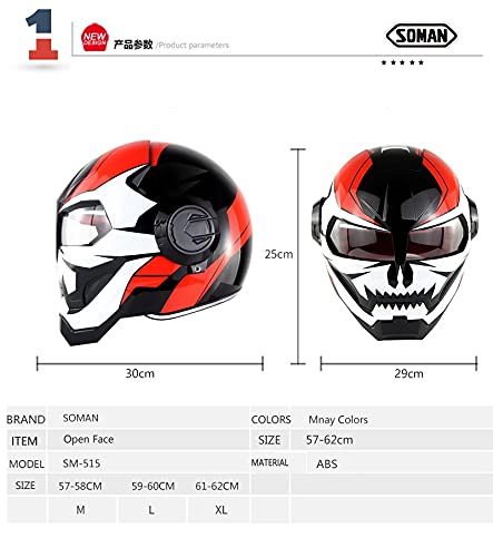 Tkttbd Motorcycle Helmet Motocross Open Flip Full Face Motorcycle Helmet Iron Man Transformers Certified Dot/Ece C,L #TOP2