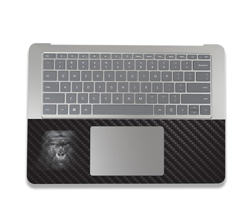 Image of MightySkins Carbon Fiber Skin Compatible With Microsoft Surface Laptop Studio 2 (2023) Full Wrap Kit - Mono Gorilla | Protective, Durable Textured Carbon Fiber Finish | Easy To Apply | Made in the USA