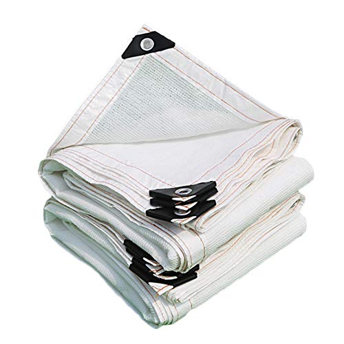 Preisvergleich Produktbild LIXIONG Sichtschutznetz Sonnensegel Draussen Verdicken Pflanzendecke Garten Isolationsnetz Anti-UV Staubdicht Zum Hof Zwinger 26 Größen, Anpassbar (Color : White, Size : 1x2m)