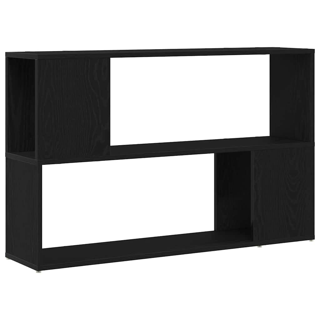 Zestaw szafek TV czarny 100 x 24 x 63 cm, montaż ścienny, materiał drewnopochodny, regał do salonu, nowoczesne wzornictwo, oszczędność miejsca, uniwersalne zastosowanie