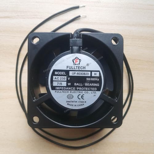 DJHAQDM Compatible para FULLTECH UF-6030B23 H 230V 7/5W 6030 60x60x30mm 2-Wire Ventilador refrigeración