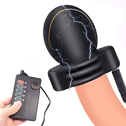 Electrostimulation Stimulator Acorn Trainer Male Masturbation Electric Shock Massage Delay, Sexual Electrostimulation Penis Acorn Sleeve Cover