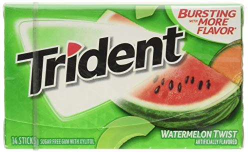 Image of Trident Watermelon Twist Sugar Free Gum 14 Sticks