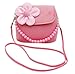 Bags us Little Girls Fashion Flower Crossbody Should Shoulder Bag Plush Handbag Mini Purse with Handle