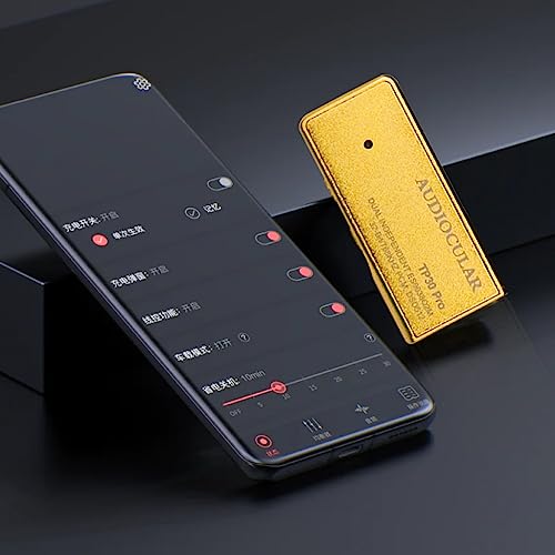 Image of AUDIOCULAR TP30 Pro Portable USB Amp & DAC with Dual Headphone Output | ES9038Q2M Chipset | DSD 512 | 32-Bit /768KHZ PCM | USB-C Input | External Sound Card (With Lighting Cable)