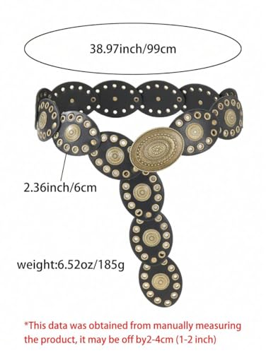 Ceintures occidentales pour femmes boho concho belt chunky - 7