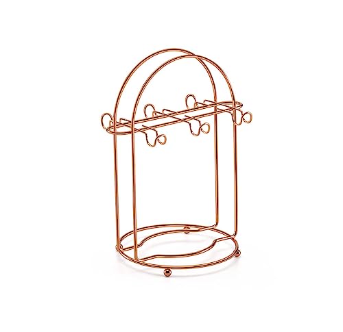 Porta Xícaras de Chá, L. 16 x A 26.5cm, Rosé Gold, Arthi