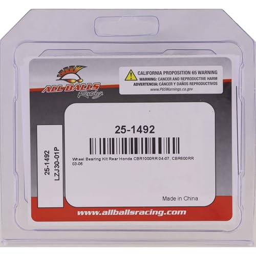 All Balls Racing 25-1492 Wheel Bearing Kit Compatible with/Replacement for Honda