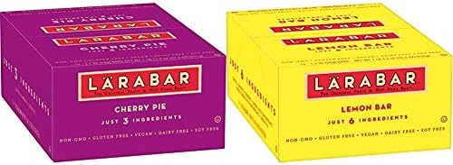 Larabar, Fruit & Nut Bar, Cherry Pie, Gluten Free, Vegan (16 Bars) & Gluten Free Bar, Lemon, Whole Food, Dairy Free Snacks, 1.6 Ounce (Pack of 16)