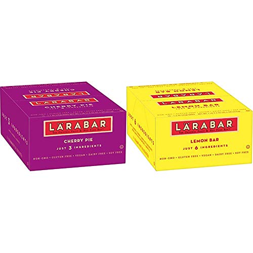 Larabar, Fruit & Nut Bar, Cherry Pie, Gluten Free, Vegan (16 Bars) & Gluten Free Bar, Lemon, Whole Food, Dairy Free Snacks, 1.6 Ounce (Pack Of 16) #TOP18
