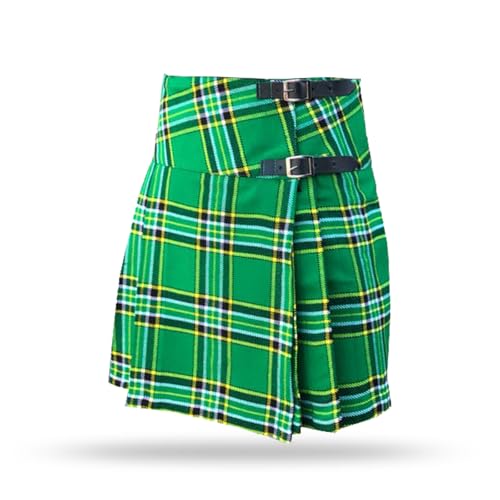 Women’s Mini Scottish Traditional Tartan Kilts Ladies Adjustable Leather Buckle High Rise Skirt3