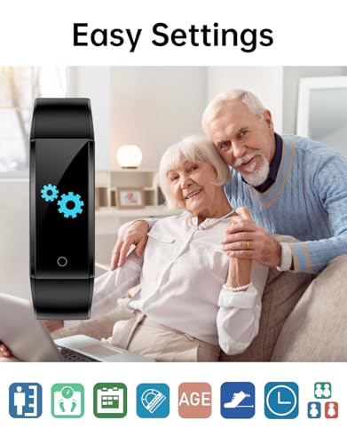 Pedometer Watch Fitness Tracker - No Bluetooth/App Required, Step Counter Watch with Calorie Counter & Sleep Monitor, IP68 Waterproof Activity Tracker for Walking Running - Image 3