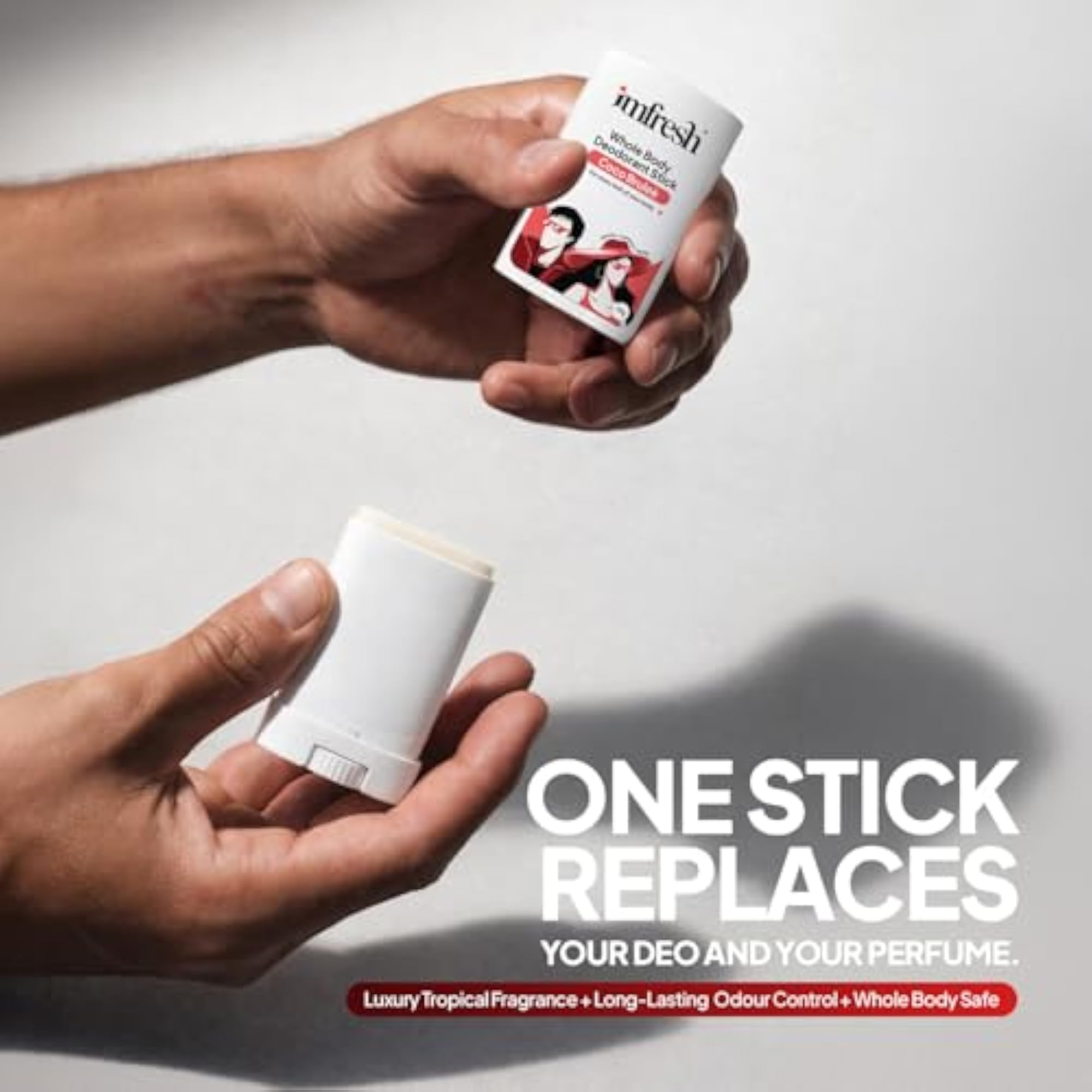 Coco Brulee Whole Body Deodorant Stick for Men & Women