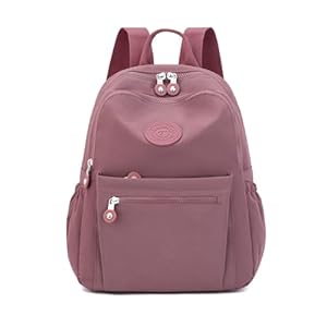 Mini Nylon Women Backpacks,11L Small Ladies backpacks Casual Lightweight Women Shopping Travel Daypack (Carmine)