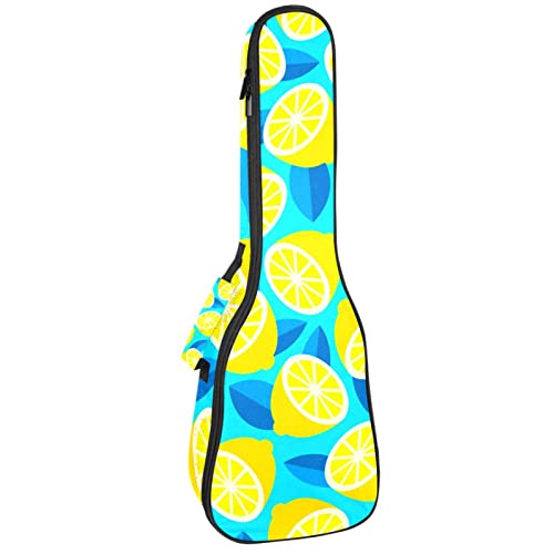 Housse pour ukulélé jaune citron avec rembourrage en éponge de 10 mm d’épaisseur 53,3 cm avec sangles réglables pour… - Les Beatles, Paul McCartney, John Lennon, RIngo Starr, George Harrison Housse pour ukulélé jaune citron avec rembourrage en éponge de 10 mm d'épaisseur 53,3 cm avec sangles réglables pour…