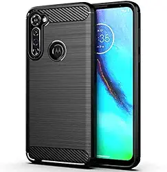 Capa Case Moto One Fusion+ Plus (XT2067) (Tela 6.5) Carbon Fiber Anti Impacto - Preto
