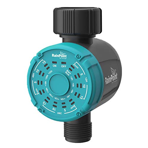 Yanten Watering Timer, Ball Valve Water Timer for Home, Garden Irrigation Controller, Watering Controller (1 inch)