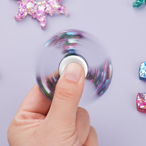 Image of 16 Pack Fidget Spinner Bearing and Cap Replacement Set, Chrome Steel Bearing Balls, High Speed 13mmx7mmx4mm Bearings Single Sealed Small Bearings for Fidget Spinner