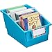 Really Good Stuff Chapter Book Library Bins with Dividers, 8¾