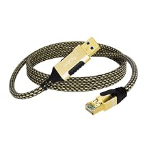 USB to Ethernet Cable 6 FT, USB-A 3.0 to RJ45 Cable, FTP, 1Gbps High-Speed-Shielded LAN Network Cable, Directly Connected, Compatible with Laptop, PC, MacBook, Switch, Windows, macOS, Linux