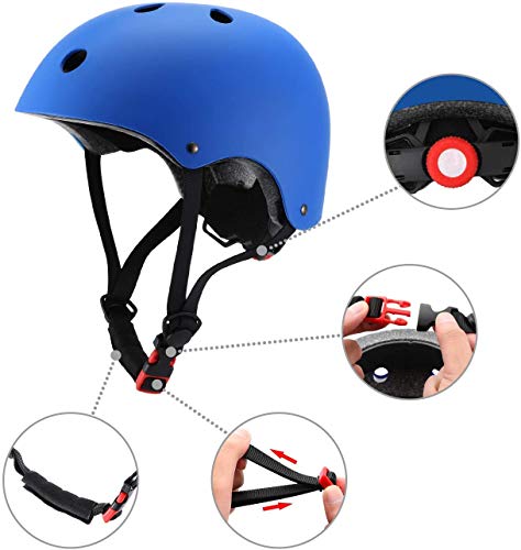 Equipo de protección para casco de ciclismo infantil con coderas ajustables 3