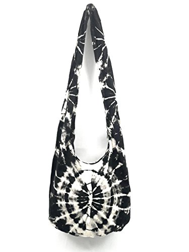 Tie Dye Sling Crossbody Shooulder Bag Purse Hippie Boho Hobo Cotton Purse Bohemian HT237