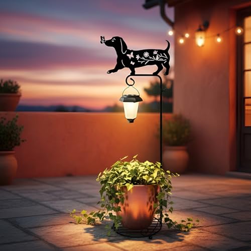 Support pour plantes d'extérieur avec éclairage solaire LED