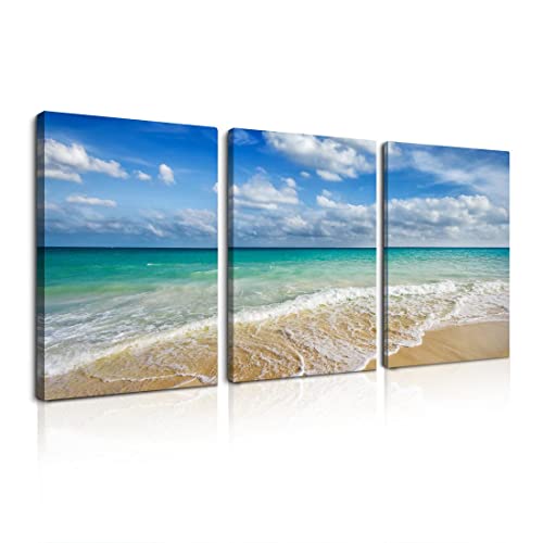 3枚 アートパネル 海 ビーチ 風景 パネル ポスター おしゃれ インテリア絵画 パネル ポスター おしゃれ アートボード 壁掛け インテリア ソファの背景 壁の絵 おしゃれ 贈り物 (D, 30x40cmx3枚)