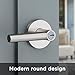 Kwikset 91560-004 Milan Round Keyed Entry Lever Featuring SmartKey in Satin Nickel
