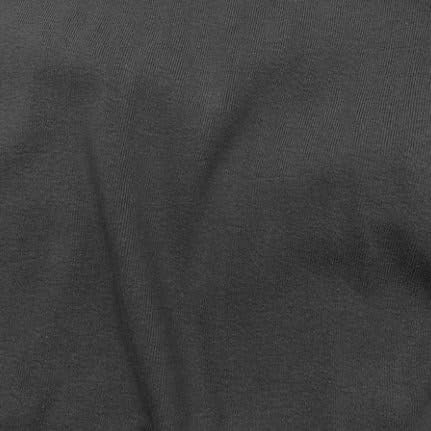 100% algodón orgánico tejido acanalado de peso medio, tubular - grafito - 20 yardas