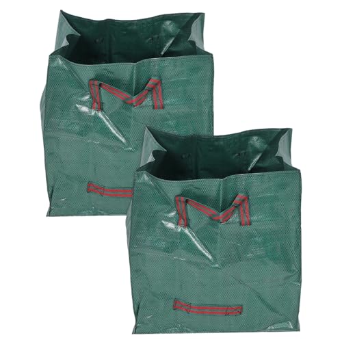 2Piezas Bolsa de Jardín de Residuos de Jardín Bolsa de Reutilizable para Almacenamiento y Recolección de Escombros Fabricada Material