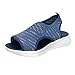 Imagen de riou Sandalias Deportivas ortopédicas para Mujer Moda Zapatos con Punta Abierta Cuña Lavable de Verano Sandalia para Caminar