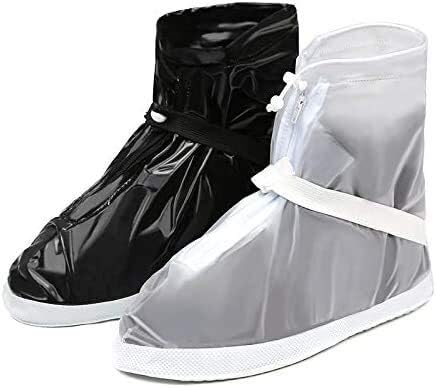 Waterproof Silicone Shoe Covers for Men, Women & Kids - Reusable, Anti-Slip Rain & Snow Boot Gaiters - Washable Waterproof Footwear Protection (Color: B)