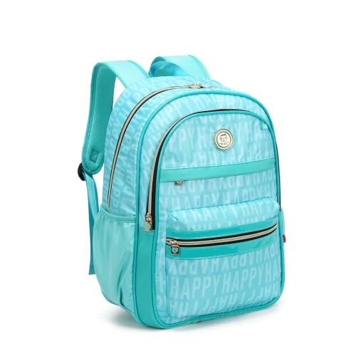 Mochila Escolar Feminina Happy Poliéster Kika KK24M04 (Esmeralda)