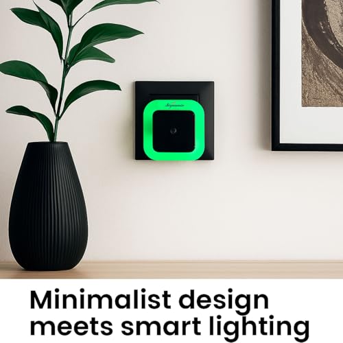 Image of Signamio 1 Pcs Sensor Light for Home Indoor - Smart Motion Sensor LED Light, Automatic On /Off Night Lamp, Energy-Saving 0.5W for Bedroom, Bedside, Home Use-Green