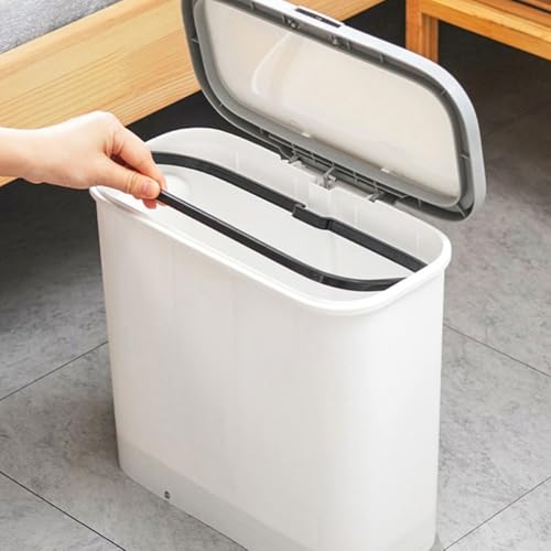 Caneca de basura con pedal y tapa para baño miniatura 5