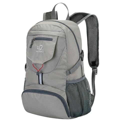 WATERFLY Small Lightweight Packable Backpack: 20l Ultra Light Foldable Travel Hiking Camping Daypack Day Pack for Man Woman A-teal Blue