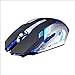 Produktbild Vovo Gaming MouseVovotrade wiederaufladbare X7 Wireless Silent LED Hintergrundbeleuchtung USB Optical Ergonomic Gaming Mouse (Schwarz)