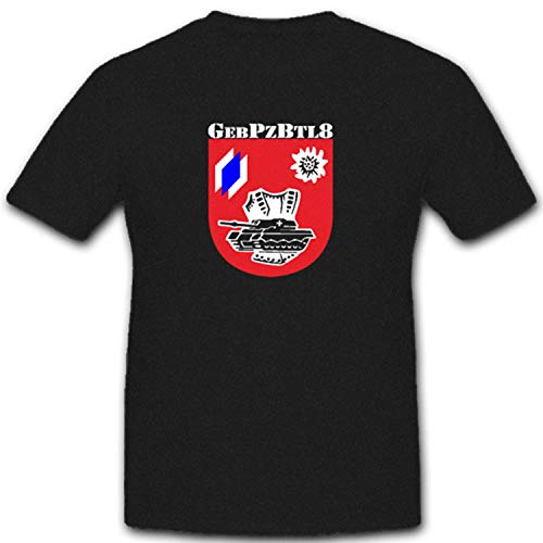 T-shirt militaire Panzerbataillon noir lot de 8 pièces en taille XXXXXL