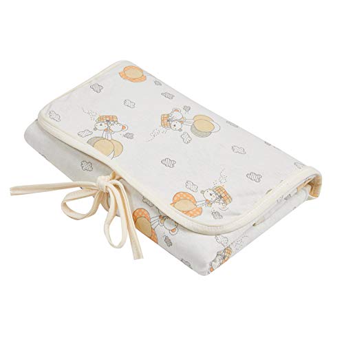 Trocador Porta Fraldas Papi Malhas Portátil Estampado para Bebê 66cm X 40cm Contém 01 Un