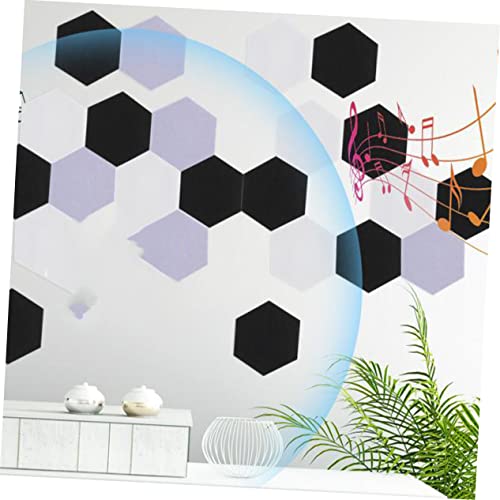 ibasenice 12pcs Paneles Acústicos Aislantes Hexagonales para Pared, Reducción de Ruido para Casa y Oficina miniatura 6