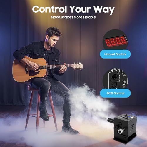 Máquina de humo CO2 260W con luces LED y control DMX miniatura 3