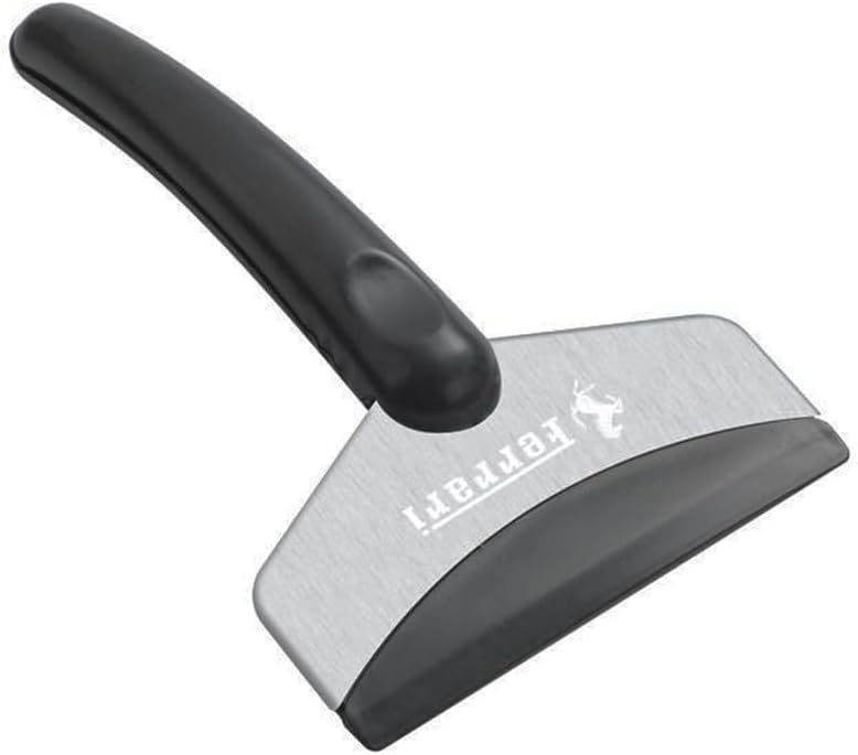 1個除雪車適合フェラーリ458, 傷がつきにくい湾曲ハンドル フロントガラスデフロスター 小型で軽量 多機能スノースクレーパー アイ